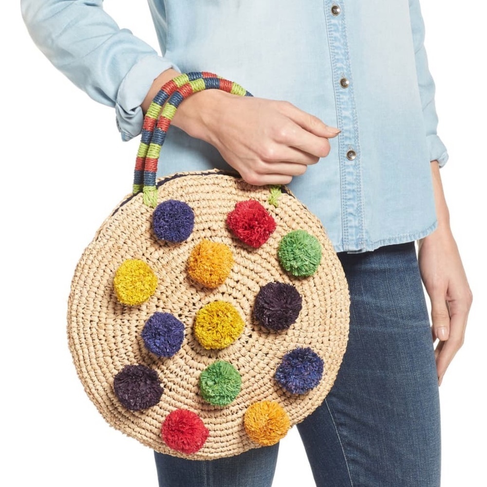 Nordstrom NWT Raffia Bag